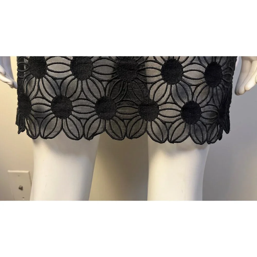 MILLY GUIPURE LACE BEETLEJUICE DRESS 4 - Picture 10 of 12